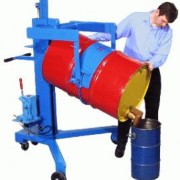 DRUM PALLETIZER WITH LIFT AND POUR