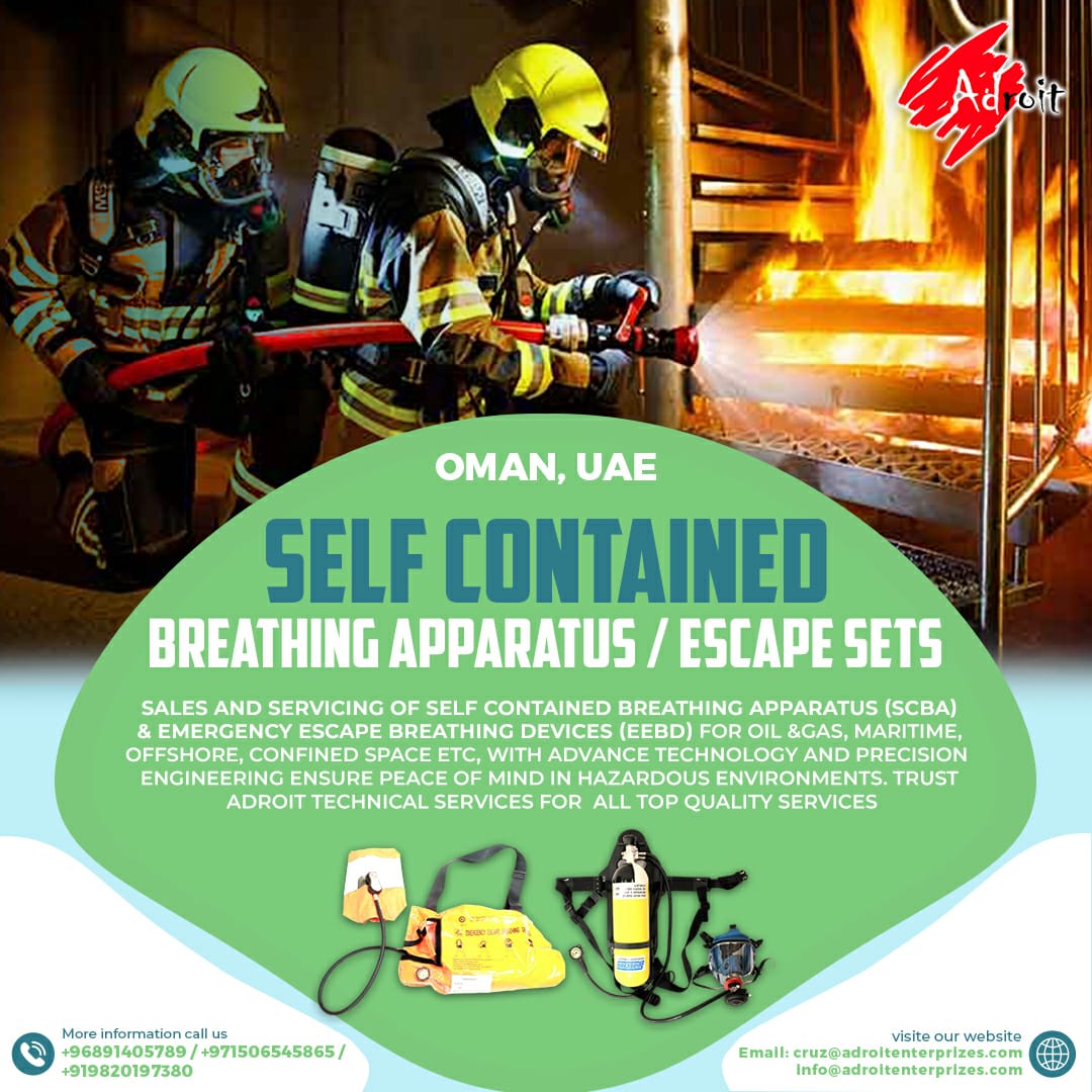 Self-Contained Breathing Apparatus (SCBA) & EEBD Solutions in Oman and UAE