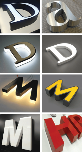 3d signages